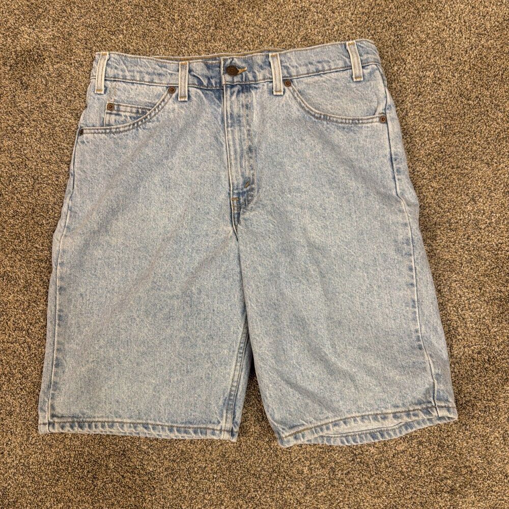 Vintage Levis Shorts Mens 33 Blue Denim 550 Orange Tab Relaxed Fit Baggy 90s